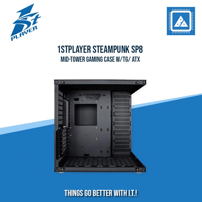 1STPLAYER STEAMPUNK SP8 MID-TOWER GAMING CASE W/TG/ ATX (BLACK) 1STPLAYER STEAMPUNK SP8 MID-TOWER GAMING CASE W/TG/ ATX (BLACK)
